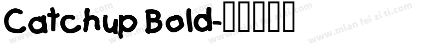 Catchup Bold字体转换